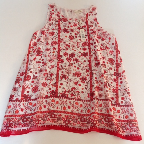 NWT Max Studio Floral Tank Top (S) - Picture 10 of 11